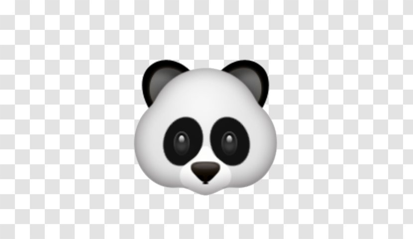 Emoji Giant Panda SMS Sticker Text Messaging - Carnivoran Transparent PNG