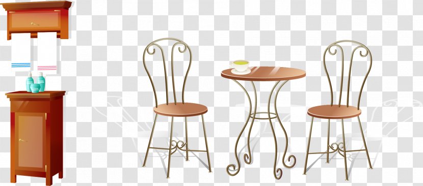 Table Bar Stool Furniture Chair - Rocking - Tables And Chairs Vector Elements Transparent PNG