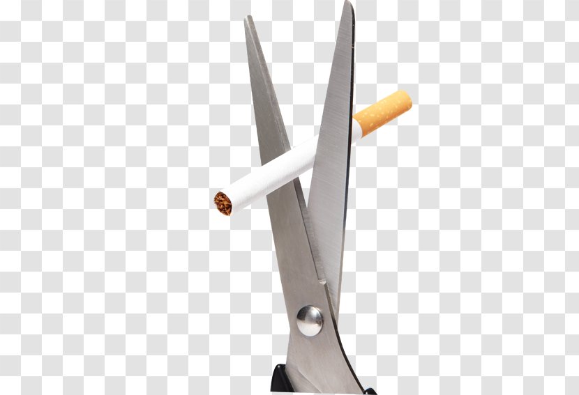 Smoking Cessation Ban - Scissors Cut A Cigarette Transparent PNG