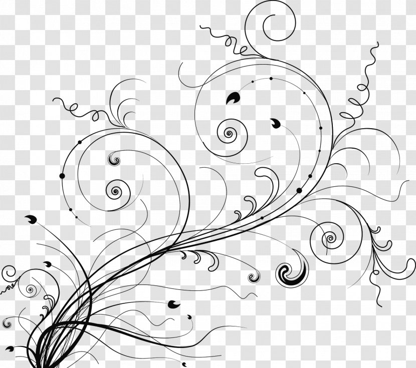 Ornament Cdr Flower - Point - Horizontal Line Transparent PNG