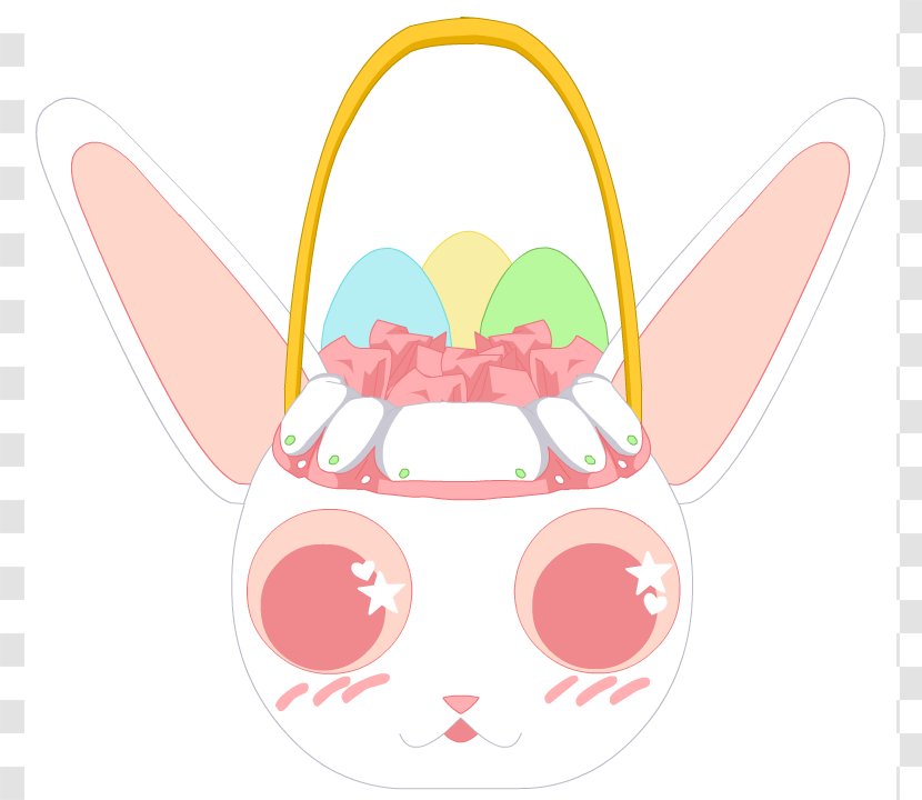 OurWorld Easter Bunny Basket Clip Art Transparent PNG