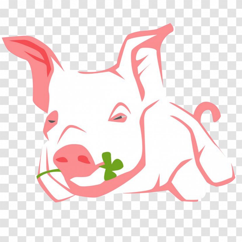 Domestic Pig Dog Illustration - Watercolor Transparent PNG