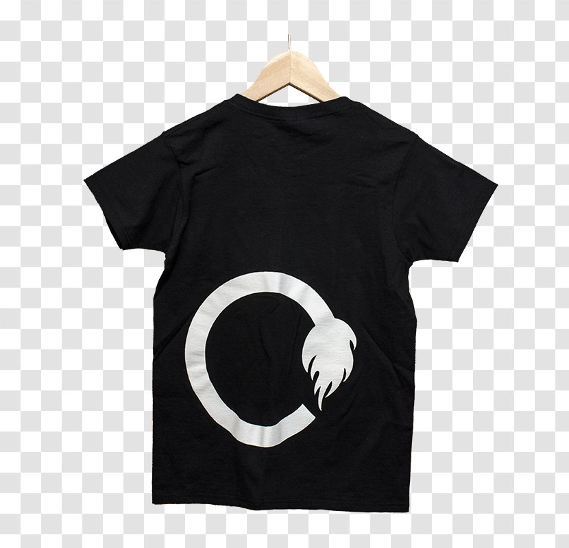 T-shirt Sleeve Neck Font - Black Transparent PNG