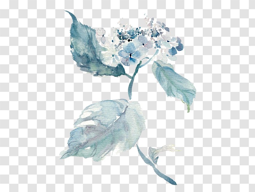 Watercolor Painting Flower - Ink Transparent PNG