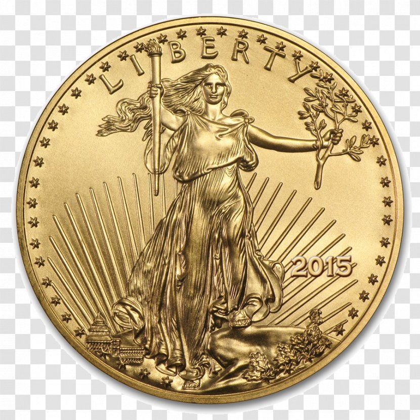 American Gold Eagle Coin Bullion - United States Mint - Lice Transparent PNG