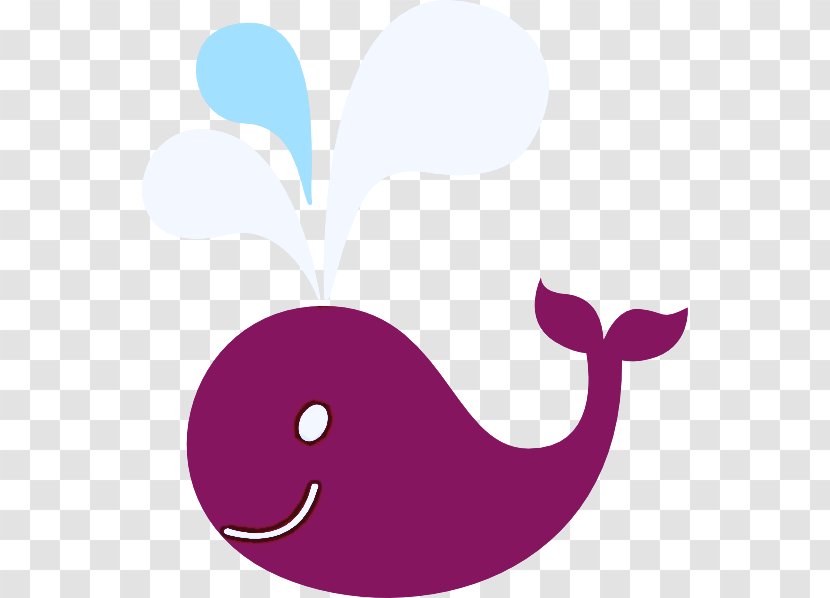 Clip Art Purple Violet Whale Cetacea - Smile Marine Mammal Transparent PNG