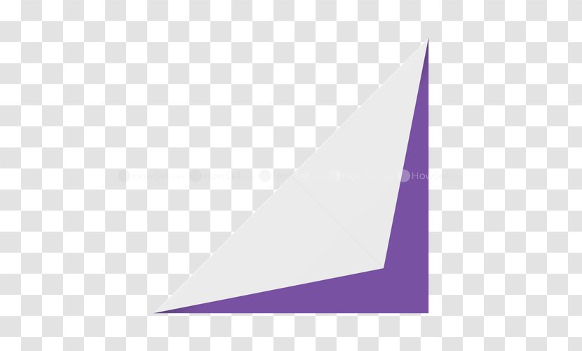 Paper Diagonal Origami Triangle - Ru Transparent PNG