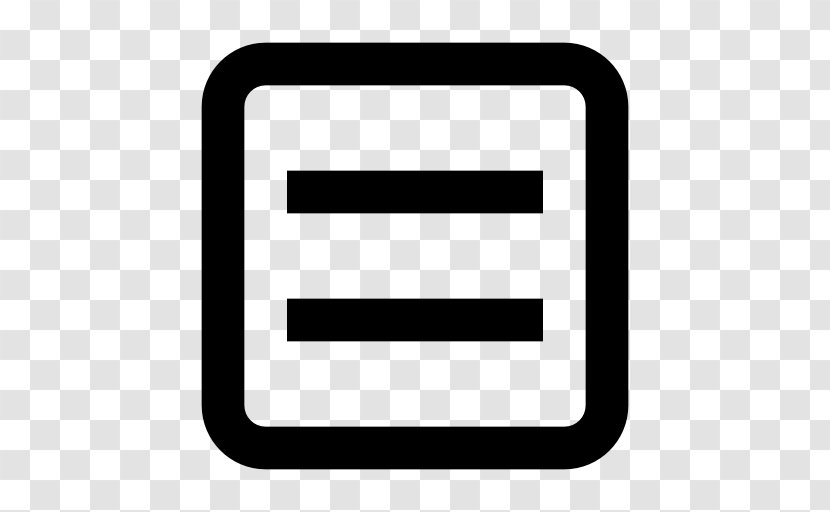 Equals Sign - Area - Rectangle Transparent PNG