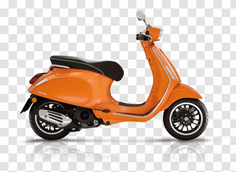 Scooter Piaggio Vespa Sprint Motorcycle - Suspension Transparent PNG
