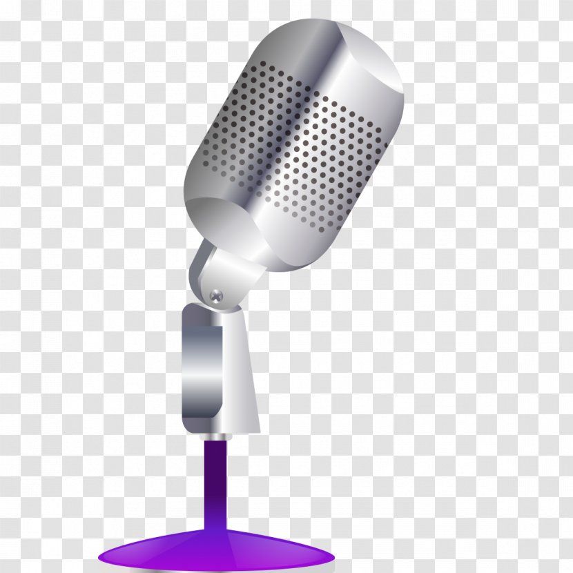 Microphone Silver - Model Transparent PNG