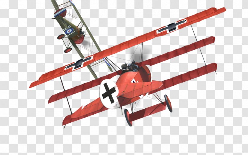 Airplane Cartoon - Fokker Dri - Aircraft Model Transparent PNG