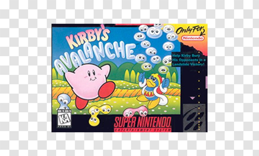 Kirby's Avalanche Dream Course Super Nintendo Entertainment System Land 3 - Puzzle Video Game Transparent PNG