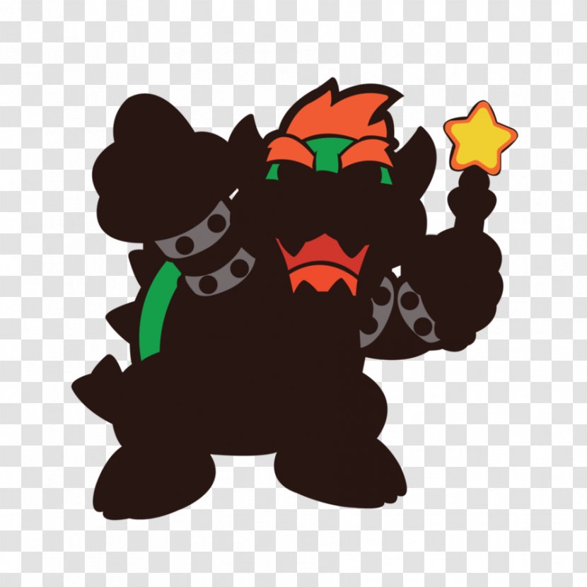 Bowser Paper Mario Luigi Bros. Transparent PNG