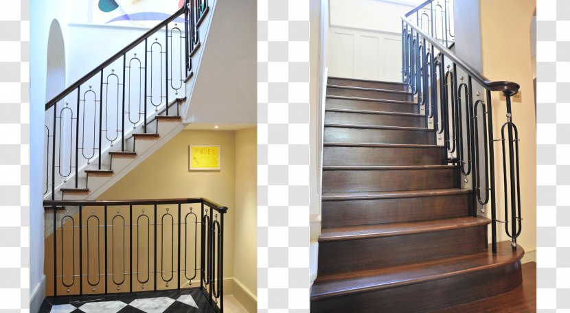 Stairs Handrail Guard Rail Wrought Iron House - Glass Transparent PNG