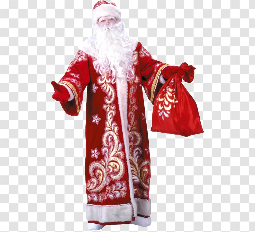 Ded Moroz Snegurochka Santa Claus Grandfather New Year - Gift Transparent PNG