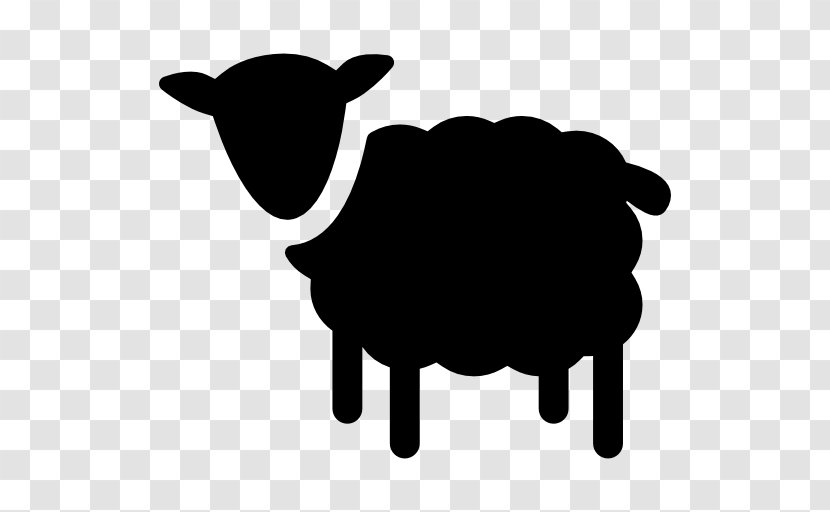 Sheep Farming Goat Wool Clip Art - Monochrome Photography - Animal Silhouettes Transparent PNG