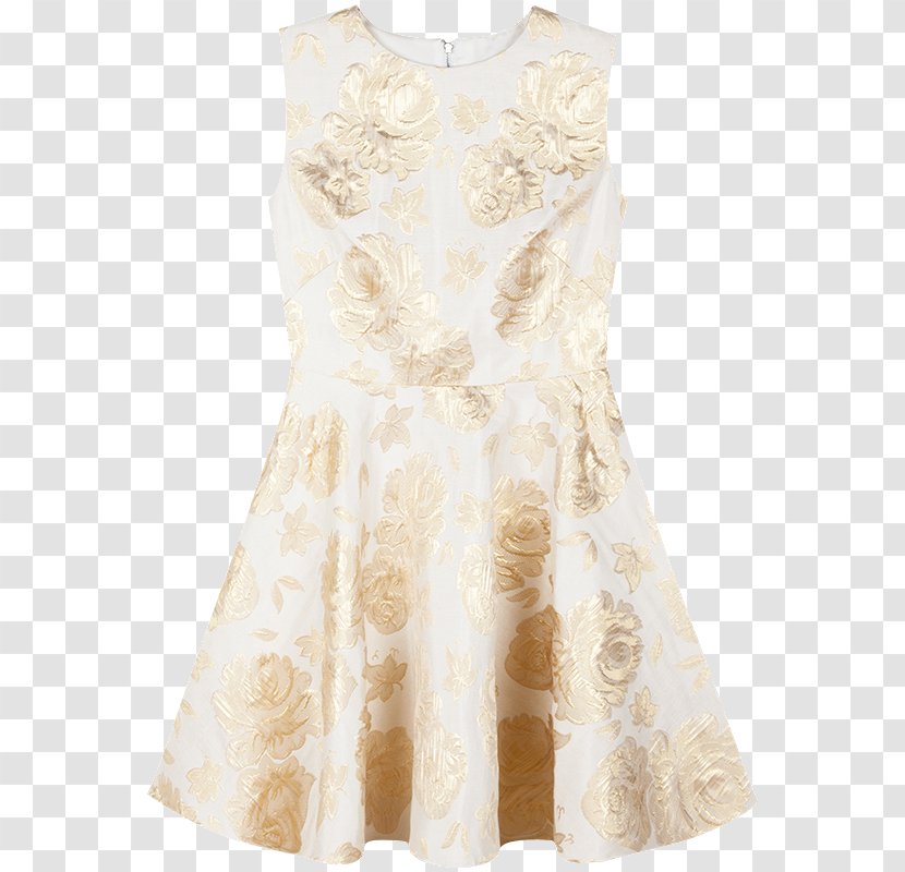 Cocktail Dress Party Sleeve - Clothing - Gold Print Vest Transparent PNG