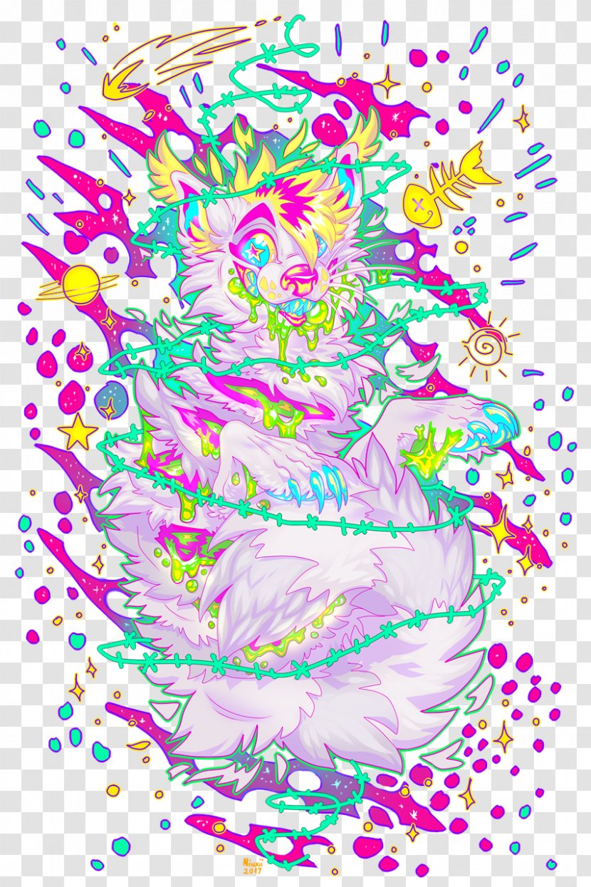 Visual Arts Line Graphic Design Clip Art - Flower - Space Cat Transparent PNG