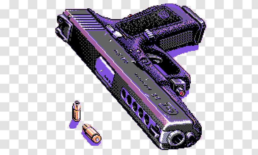 Glock Ges.m.b.H. Pixel Art 8-bit Firearm - Chiptune - Guns Transparent PNG
