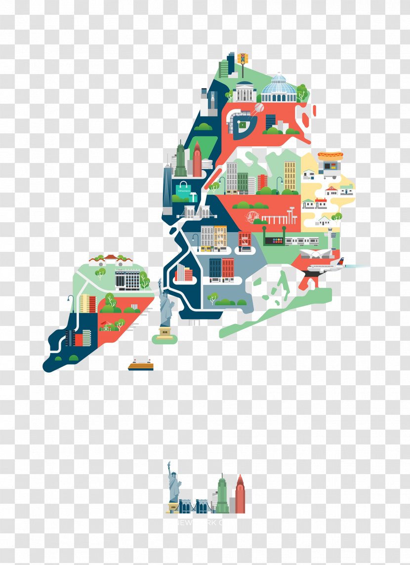 Cambridge Infographic Map Illustrator - City Transparent PNG