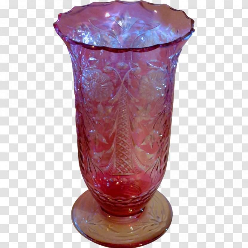 Vase Glass Art Cranberry Libbey, Inc. - Design Transparent PNG