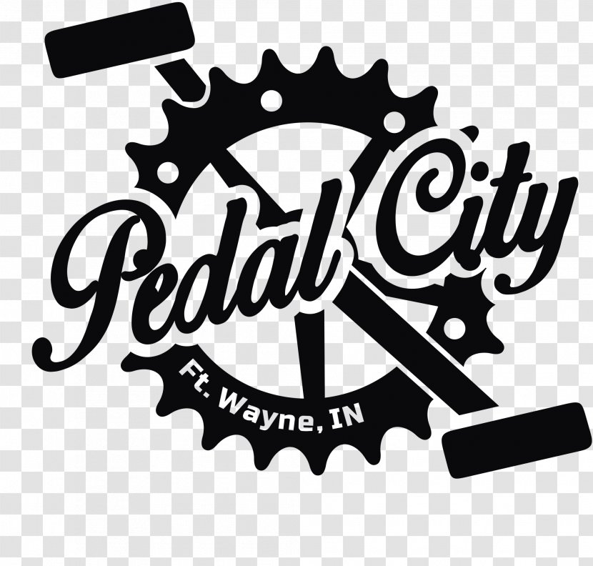 Pedal City Bicycle Logo Bar - Allen County Indiana Transparent PNG