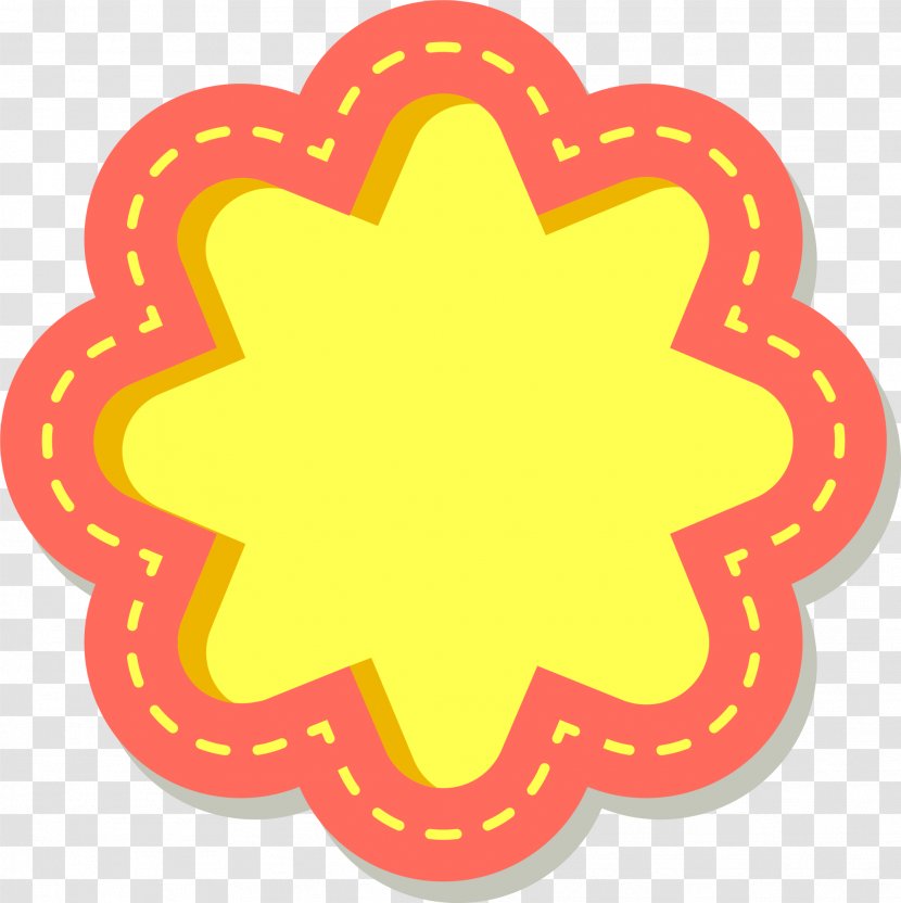 Sticker Computer File - Flower - Yellow Star Transparent PNG