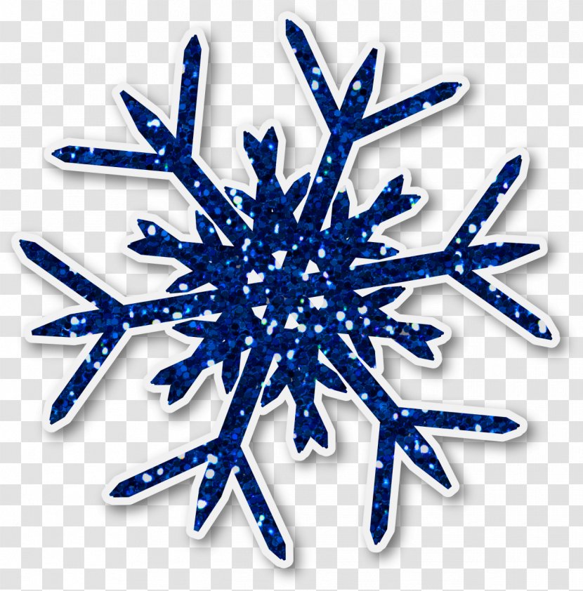Snowflake Ornament Font - Blue Transparent PNG
