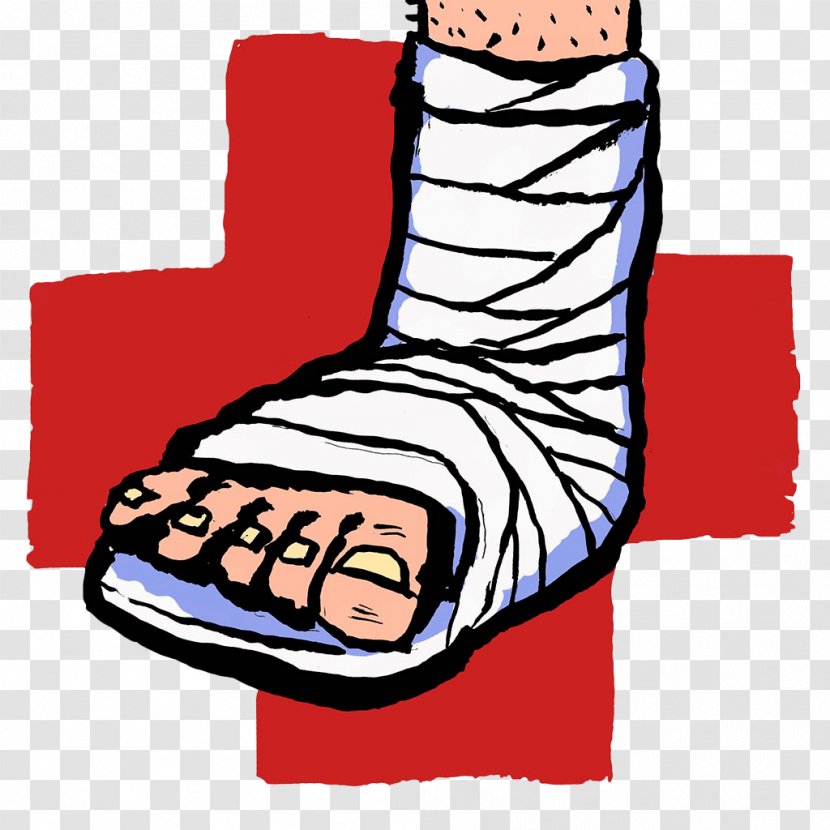 Bandage Injury Stock Illustration - Frame - Hand-wounded Wounded Feet Transparent PNG