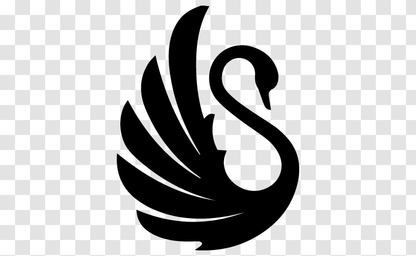 Bird Logo - Black Swan - Blackandwhite Ducks Geese And Swans Transparent PNG