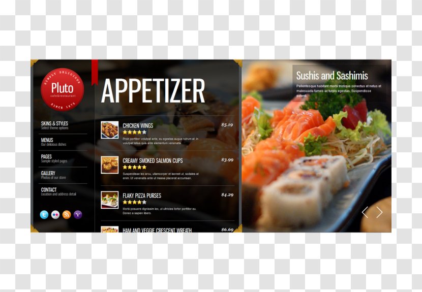 Japanese Cuisine Restaurant Fast Food Hotel Dish - Menu Advertising Transparent PNG