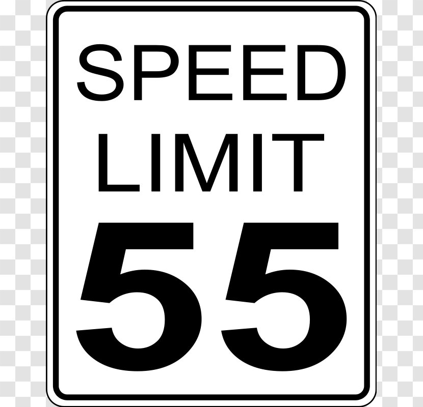 Speed Limit Traffic Sign Clip Art - Warning - Cliparts Transparent PNG