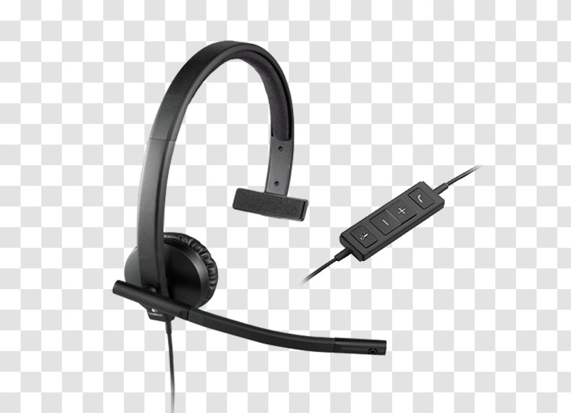 Logitech H570e H650e Usb Corded Doubleear Headset 981000574 Headphones - P710e Transparent PNG