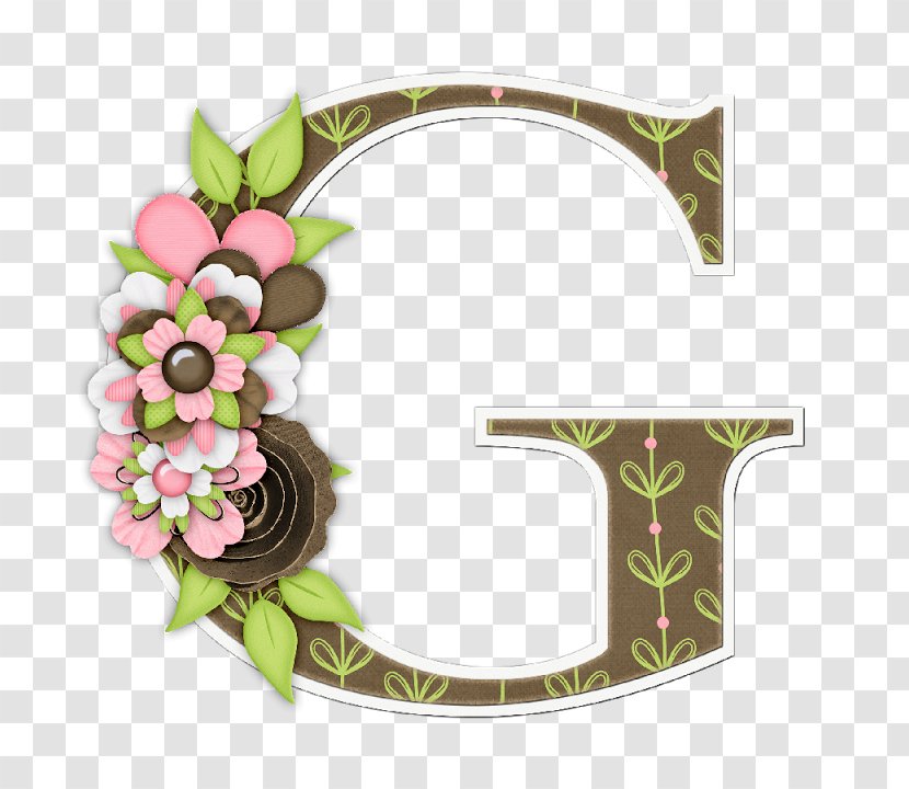 Lettering Alphabet Font - K - Flowers Letter N Transparent PNG