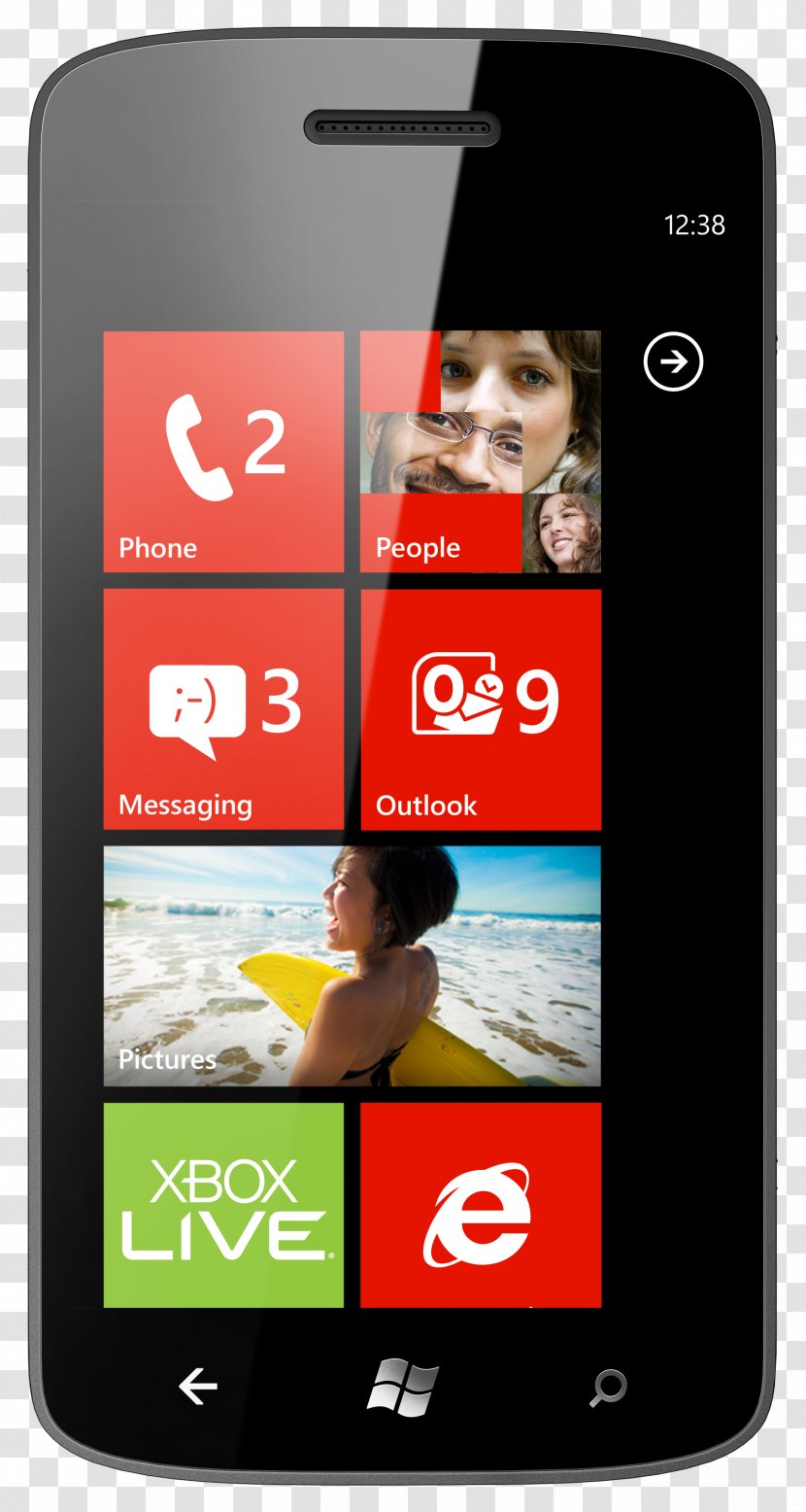 Windows Phone 7.1 Microsoft - Electronic Device - Manggo Transparent PNG