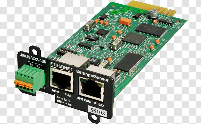 UPS Network Cards & Adapters Computer Simple Management Protocol Monitoring - Electronic Device - USB Transparent PNG