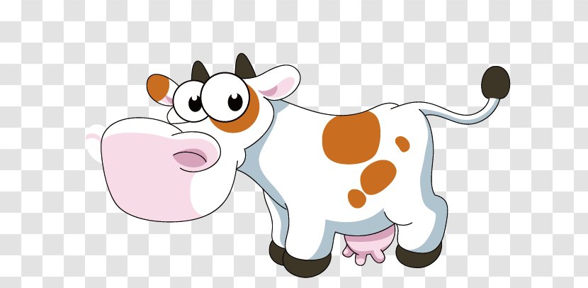 Cattle Farm Cartoon Illustration - Heart - Dairy Cow Transparent PNG