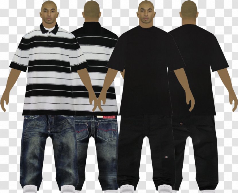 Grand Theft Auto: San Andreas Multiplayer Mod T-shirt Los Santos - Shoulder - GANGSTER Transparent PNG