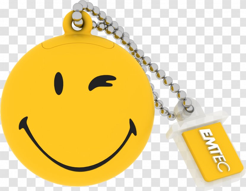 USB Flash Drives EMTEC Smiley World SW100 Take It Easy Computer Data Storage Transparent PNG