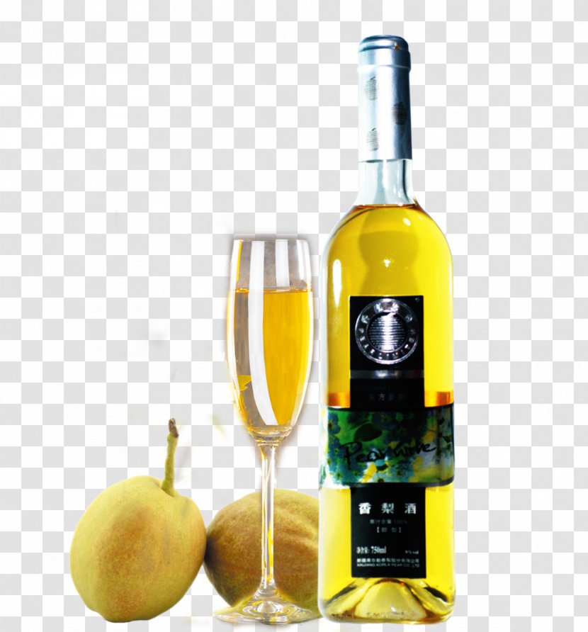 Wine Korla Limoncello Liqueur Pyrus Nivalis - White - Pear Transparent PNG