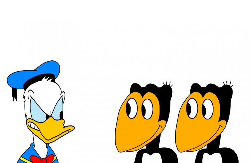 Donald Duck Minnie Mouse Heckle And Jeckle Clip Art - Water Bird Transparent PNG