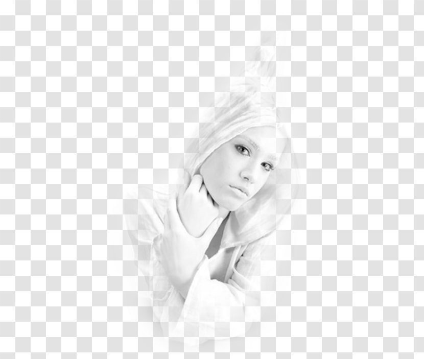Black And White Photography Woman On - Heart Transparent PNG