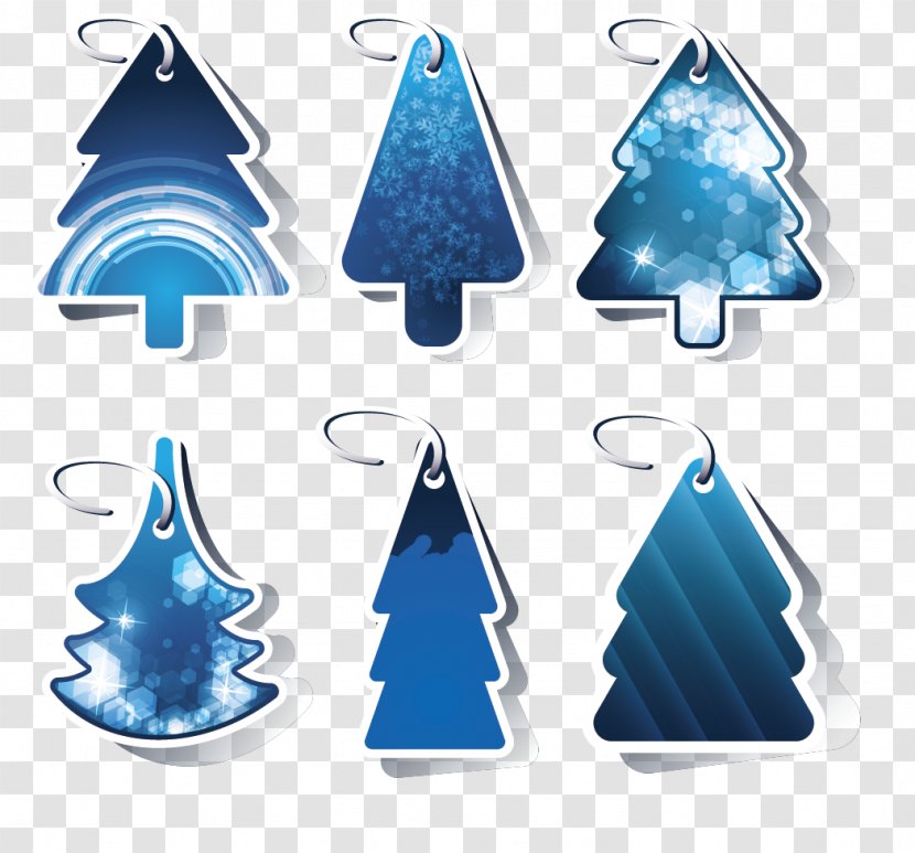 Christmas Tree - Snowflake - Vector Logo Design Transparent PNG