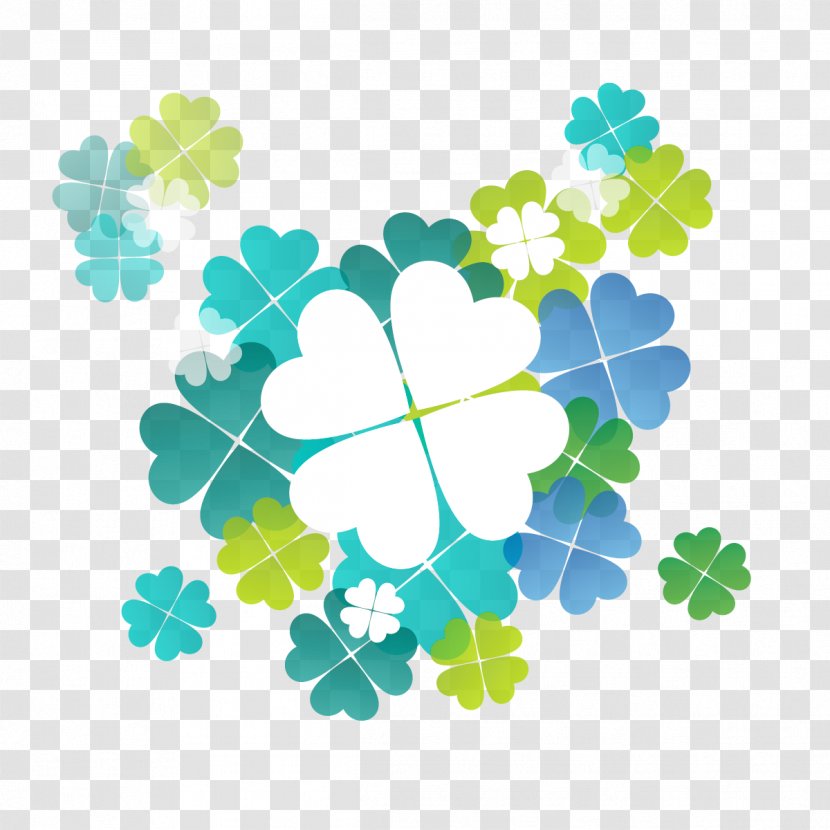 Four-leaf Clover Euclidean Vector - Leaf Transparent PNG