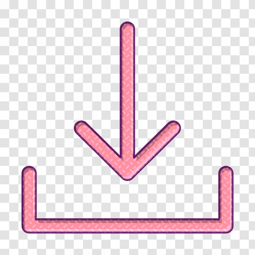 Arrow Icon Download Guardar - Pink Save Transparent PNG