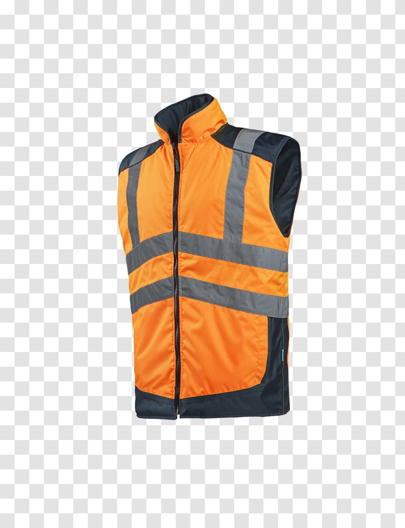 Jacket Bodywarmer High-visibility Clothing Zipper - Personal Protective Equipment Transparent PNG