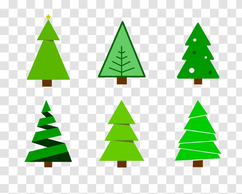 Wedding Invitation Christmas Tree - Vector Transparent PNG