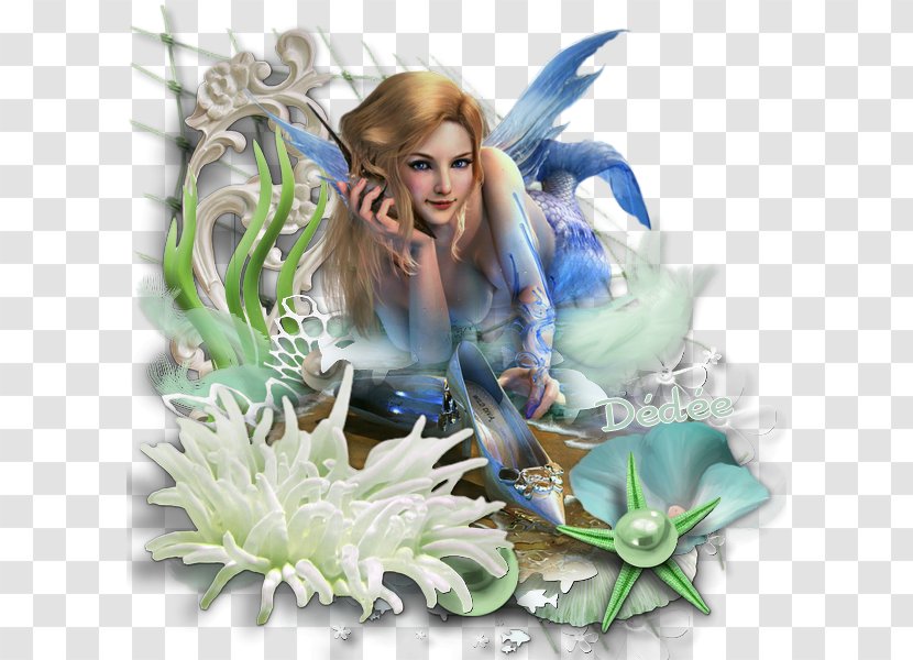 Fairy Mermaid Painting Lutin - Silhouette Transparent PNG
