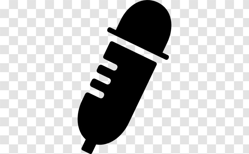 Dropper Vector - Microphone - Silhouette Transparent PNG