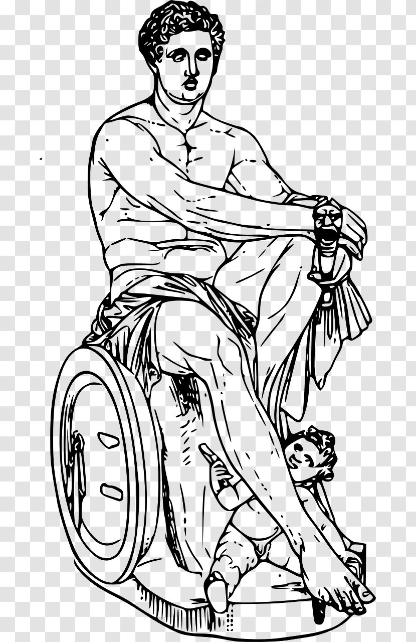 Ludovisi Ares Hades Zeus Hephaestus - Watercolor - Greek Mythology Transparent PNG